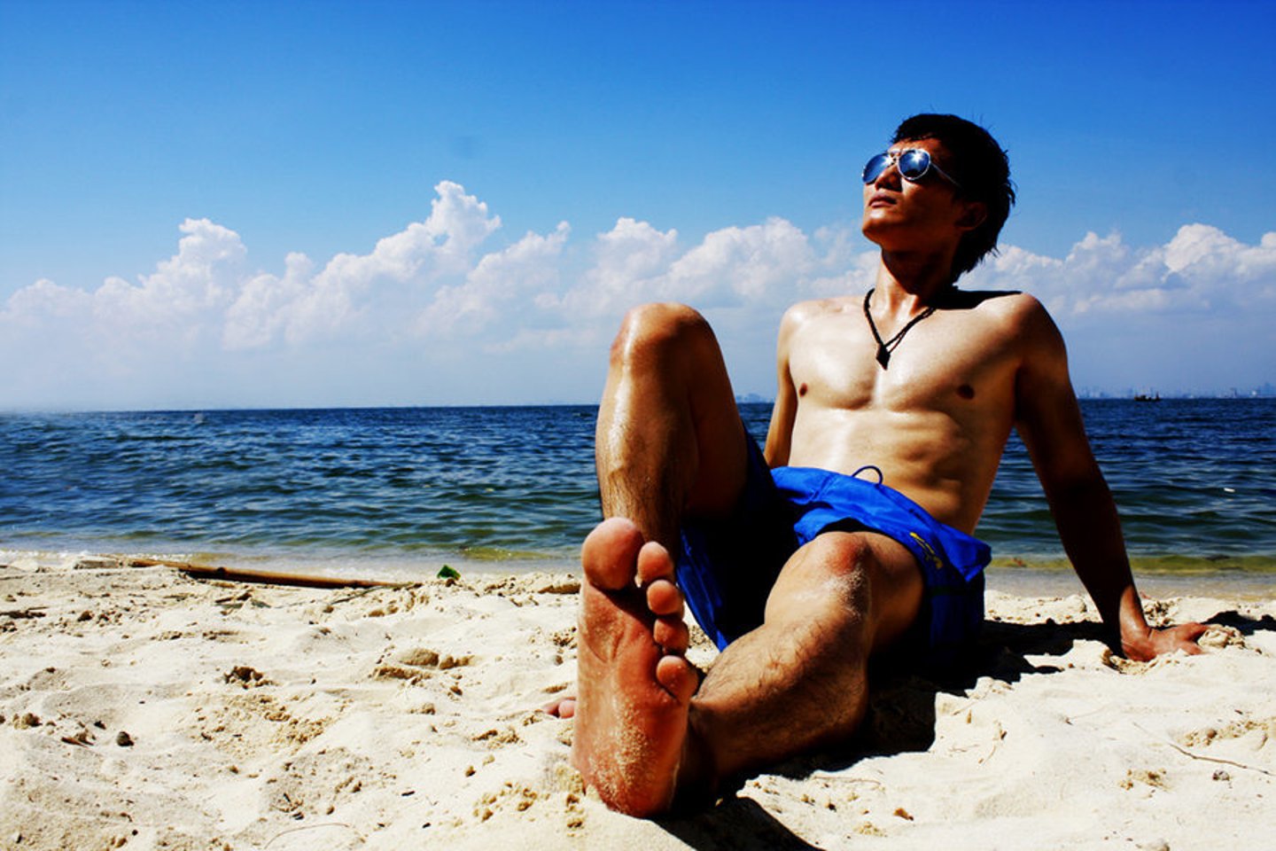 <p>enjoying the sunshine</p>
