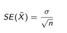 <p class="p1">SE measures the spread of a sample statistic (e.g. ¯X) around the true parameter — i.e. the precision of the estimate.</p>