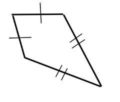 <p>a quadrilateral with two pairs of adjacent sides congruent and no opposite sides congruent</p>