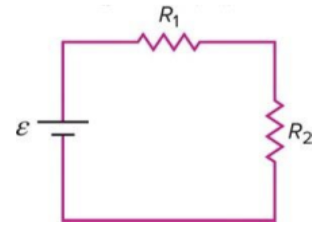 <p><span style="background-color: transparent;">Which of the two resistors in the image, if either, has the greater current flowing&nbsp; through it? Explain in words.&nbsp;</span></p>