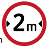<p>No Entry: Vehicle Width over 2 Meters</p>