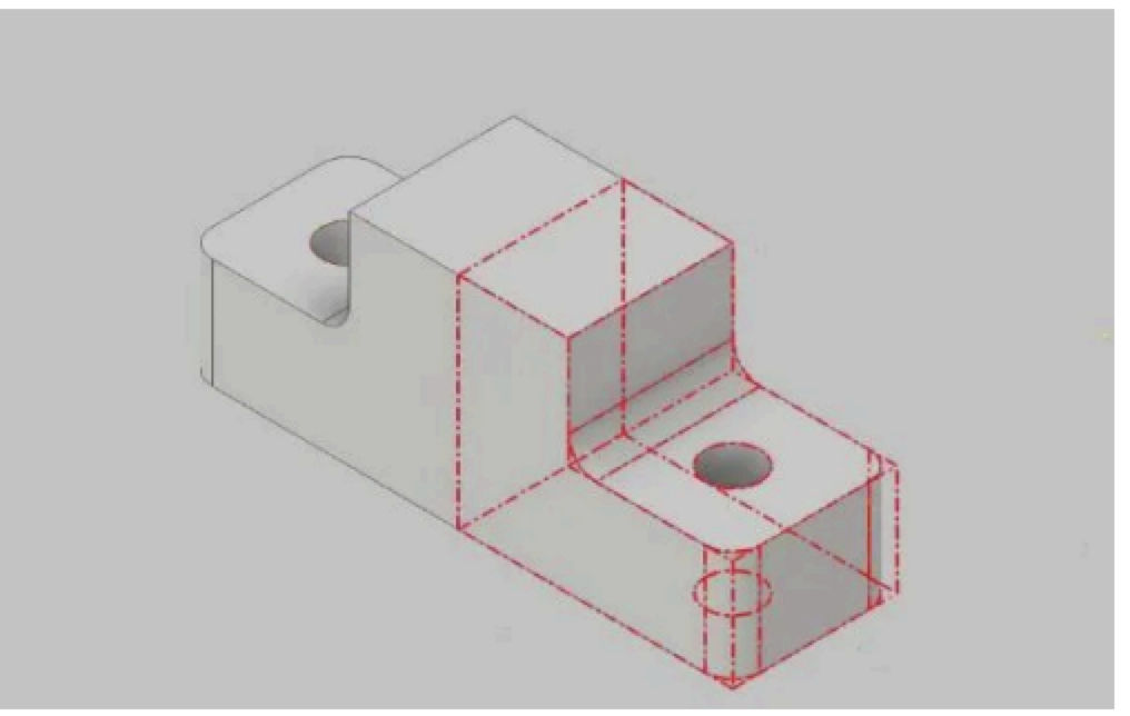 <p>Which Autodesk Inventor command will create the 3D image in red?</p>
