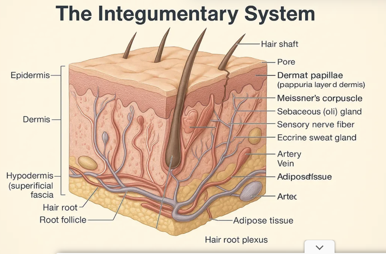 <p>Skin and accessory structures</p>