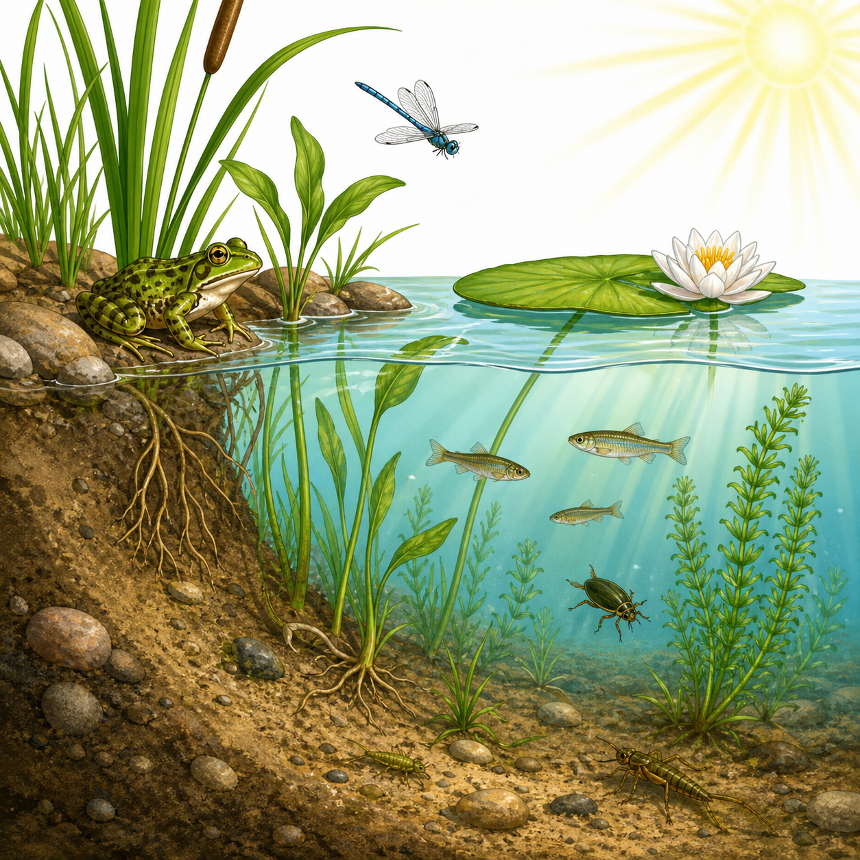 <p>The area along the shore of a lake where most of the organisms live.</p>