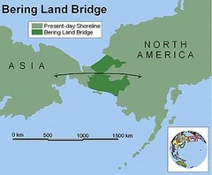 <p>land bridge that connected Asia and North America</p>