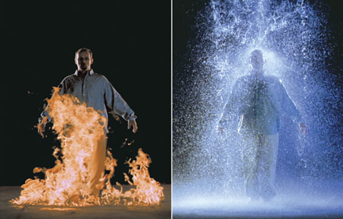 <p>a contemporary installation artist who uses image projection and videos</p>