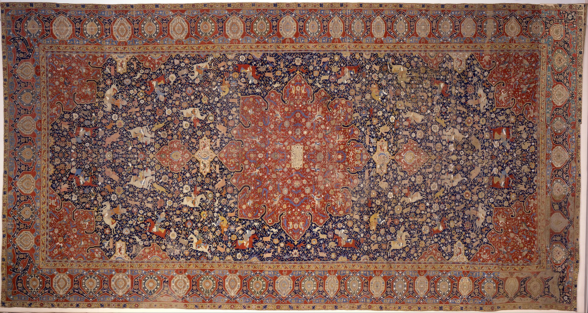 <ul><li><p>Art Movement which recovered from decline and underwent a revolution under the Safavid Dynasty </p></li><li><p>Art Movement whose leading artists and namesake stylists gathered in large urban factories to create carpets quite unlike those produced by medieval artisans </p></li><li><p>Art Movement in which style varied by city, with the overall emphasis being on new images </p></li><li><p>Art Movement characterized by animal and vegetable motifs, often in combination</p></li><li><p>Art Movement whose subjects sometimes showed landscapes</p></li><li><p>Art Movement characterized by stylized contours, reflecting current trends in painting</p></li></ul><p></p>