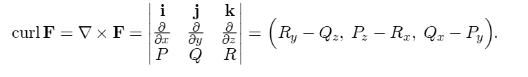 <p>If the curl of f is zero the field is conservative</p>