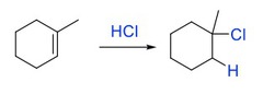 <p>add Br and H</p><p>Markovnikov, rearrangements possible</p><p>Alkyne + 1 eq HBr = Alkene with Br at most substituted</p><p>+ 2nd eq HBr = Alkane with 2 Br at most substituted</p><p>hydrohalogenation</p>