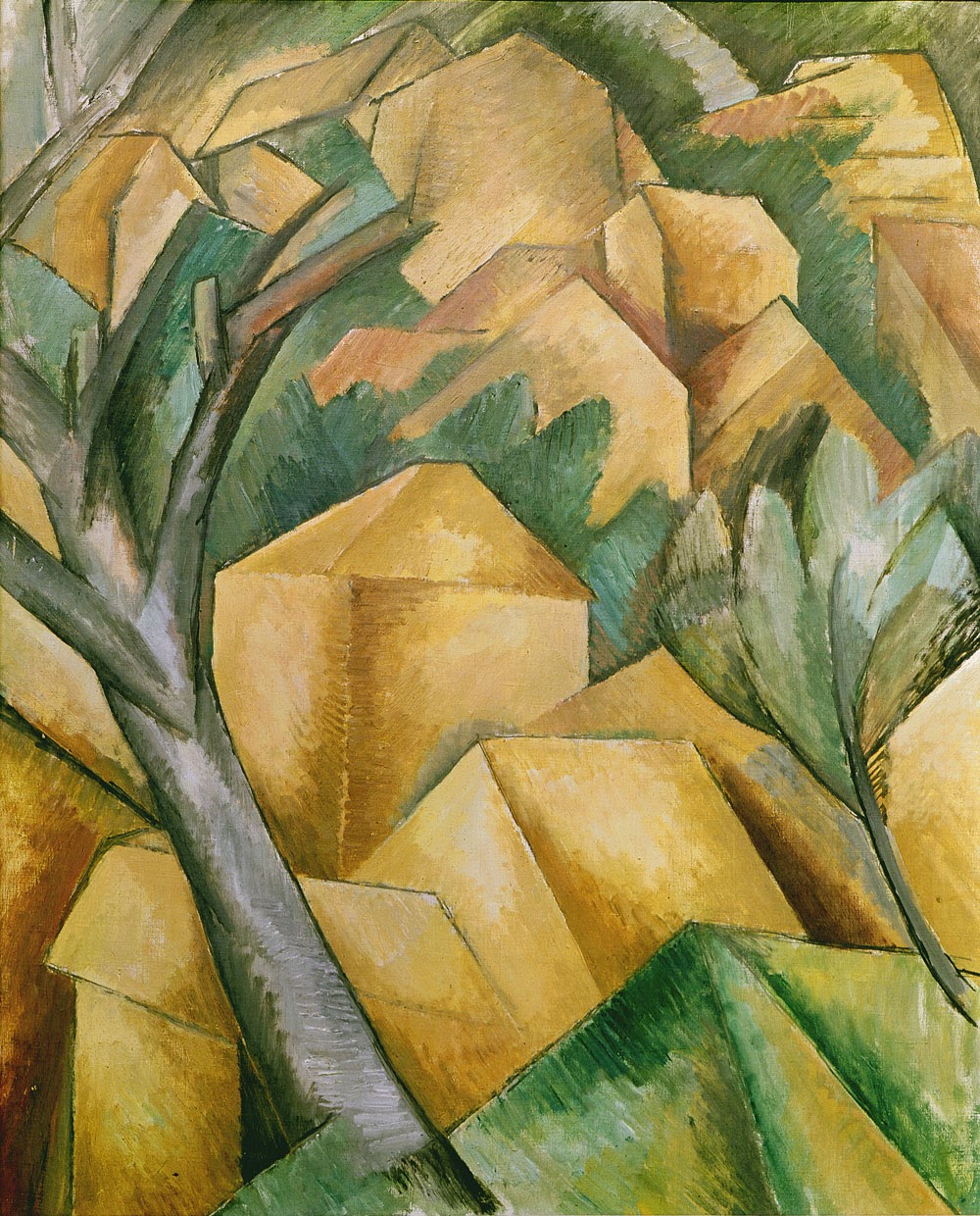 <p>Maisons à l’Estaque (Braque, 1908)</p>