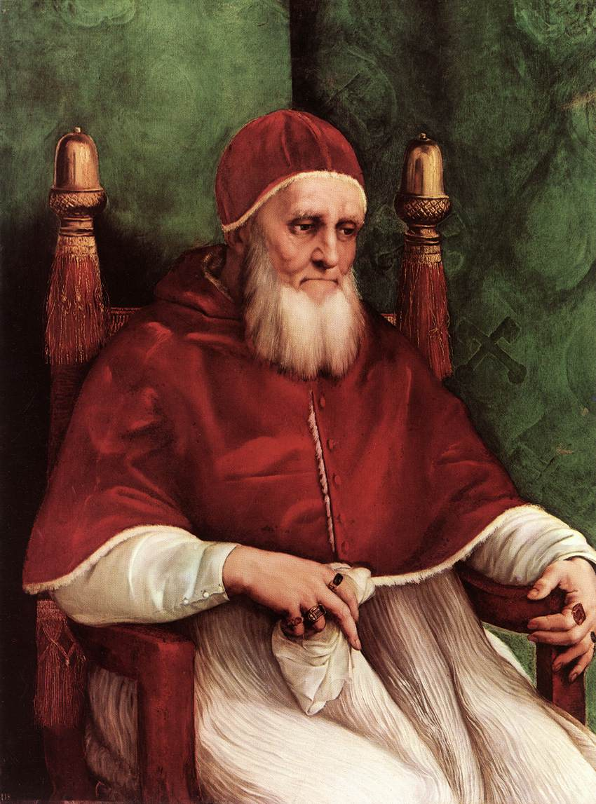 <p>(r. 1503-1513) Famous for being the “warrior Pope” as he strengthened the Papal states through military power. Founded the Swiss Guard in 1506  </p>