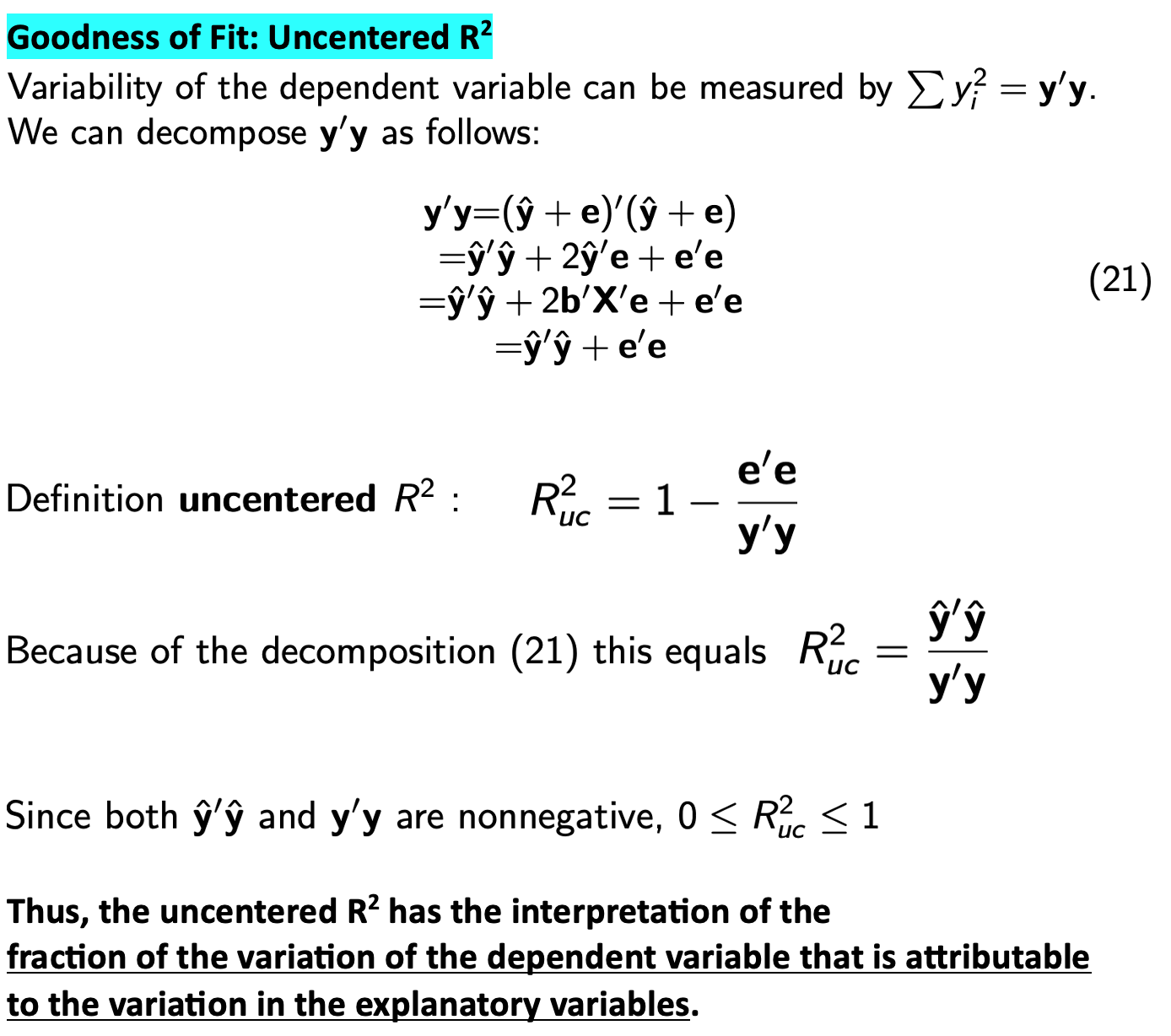 <p><strong>used in models without an intercept</strong></p>