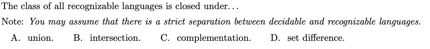 <p>Can be multiple correct or none</p>