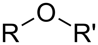 <p>A solo oxygen attached to two carbons</p>