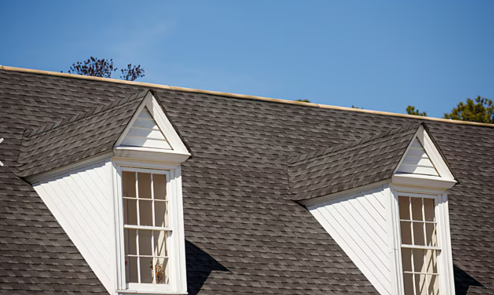 <p>A roofed structure that projects outward from the plane of a roof. </p><p><em>(Brings in natural light for the attic, adds appeal to a structure, and increases headroom)</em></p>