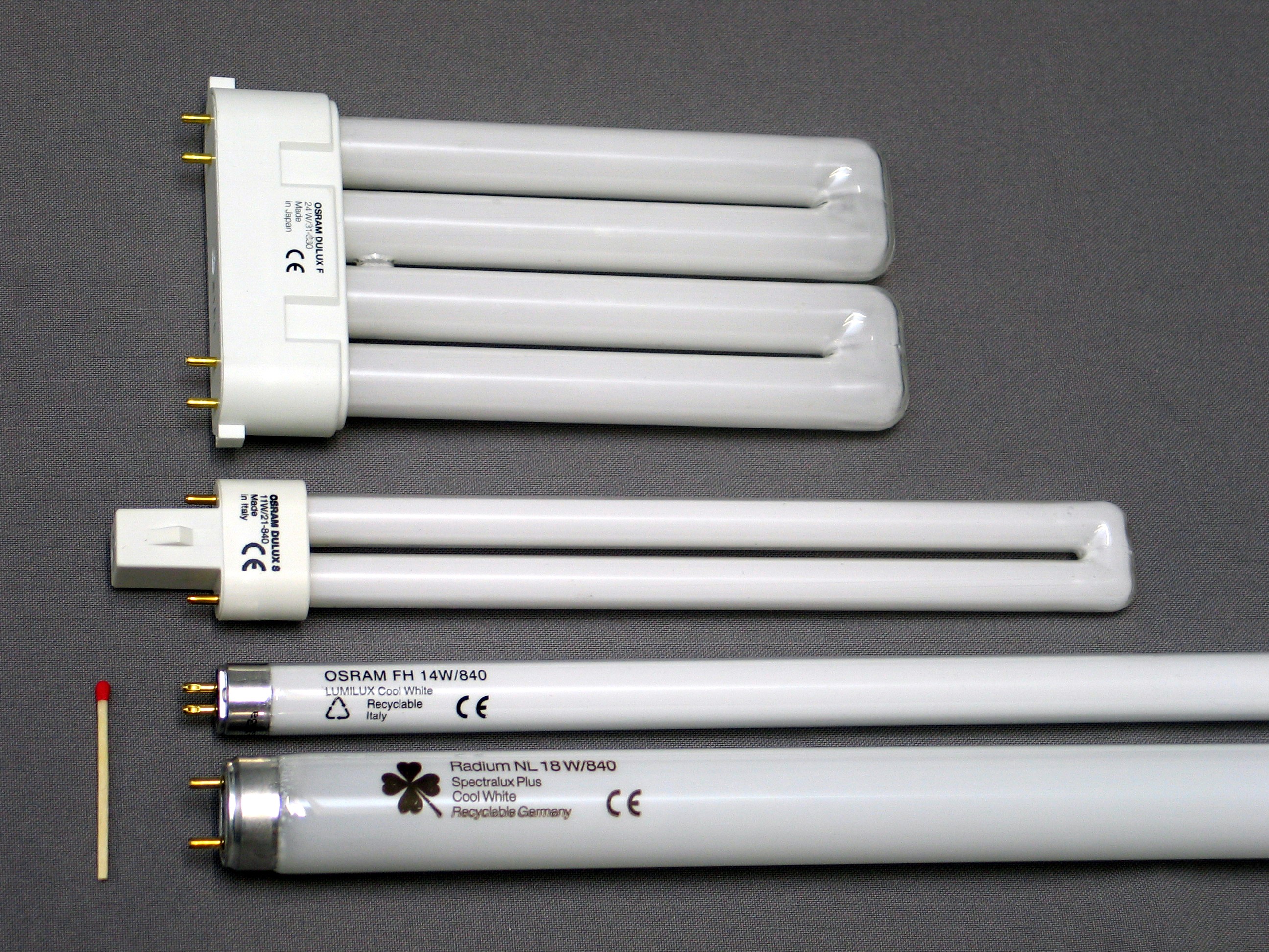 <p>a type of gas-discharge lamp which uses electric current to excite the gas, which causes it to glow and hence the lamp generates light</p>