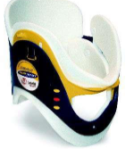 <p>Apply cervical collar </p>