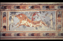 <p><span style="font-family: Calibri, sans-serif; line-height: 115%;"><em>Bull-Vaulting Fresco</em>, Knossos, ca. 1500 B.C.E</span></p><ul><li><p><span style="background-color: transparent;">Lighter elements are new, darker are original. Bull of the convey of the what</span></p></li></ul><p></p>