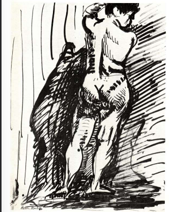 <p>Henri Matisse, <em>Etude de nu, </em>vers 1930, Prague</p>