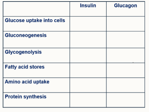 <p>Fill in the table</p>
