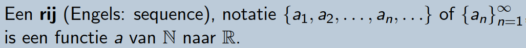 <p>Dit is een rij. Wanneer is een rij recursief of expliciet?</p>