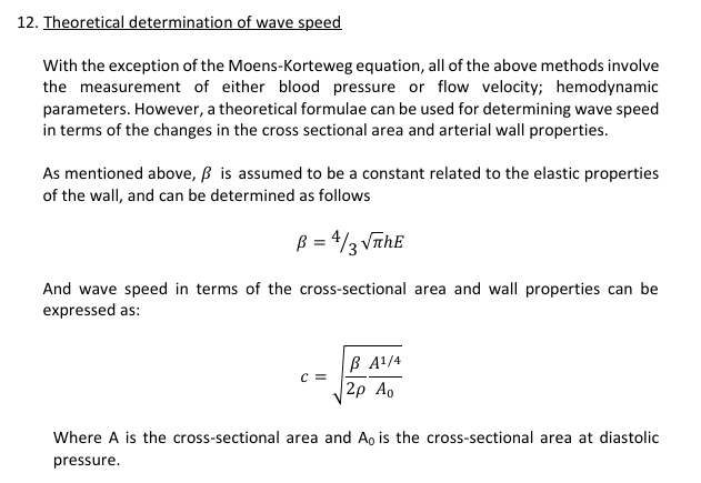 <p>c=sqrt ((B/2p) (A^1/4/Ao))</p>
