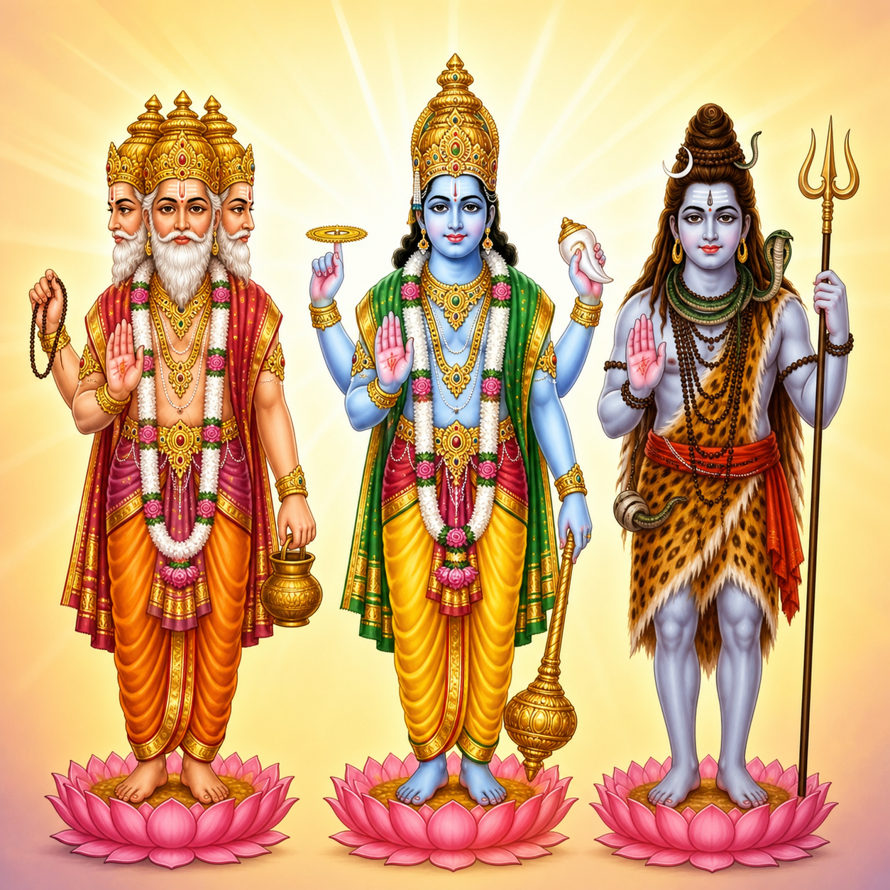 <p>The Trimurti</p>