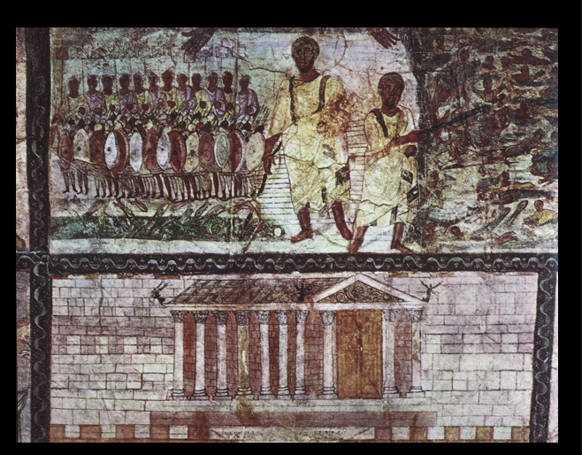 <p>Crossing the Red Sea.</p>