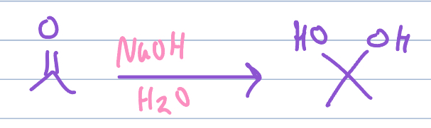 <p>Geminal diol (gemdiol)</p>