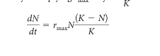 <ul><li><p>describes growth that levels off as the size of a population reaches the carrying capacity</p></li><li><p>if a population is very small ( N much less is K)</p><ul><li><p>plenty resources are available</p></li><li><p>r approaches rmax</p></li><li><p>value of (K - N) / K is close to 1</p></li></ul></li><li><p>if a population is large (N close to K)</p><ul><li><p>few resources available</p></li><li><p>r is very low</p></li><li><p>(K - N) / K is small</p></li></ul></li><li><p>is population is K (N =K)</p><ul><li><p>(K - N) / N becomes 0</p></li><li><p>situation defined as zero population growth</p></li><li><p>r becomes 0</p></li></ul></li><li><p>IF size of a population (N) exceeds carrying capacity (N bigger than K)</p><ul><li><p>population decreases</p></li><li><p>when graphed, this type of population growth creates an S-shaped curve,or sigmoid curve (logistic)</p></li></ul></li></ul><p></p>