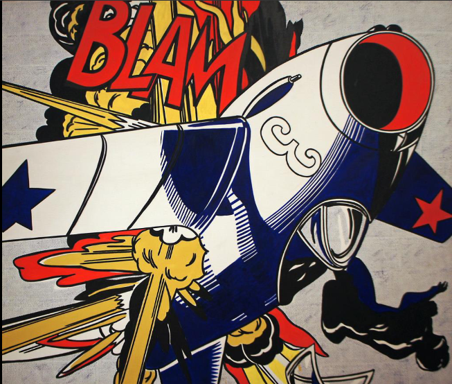 <p>Roy Lichtenstein, Blam, 1962</p>