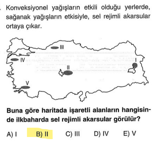 <p>İç Anadolu'da "Kırkikindi" yağışları vardır. Aniden yağar, dere yataklarını doldurur, sonra kurur. Buna "Sel Rejimli" denir.</p>