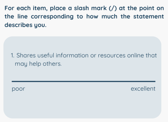 <p>This is an example of which specific type of Standard Rating Scale (Continuous Scales)?</p>