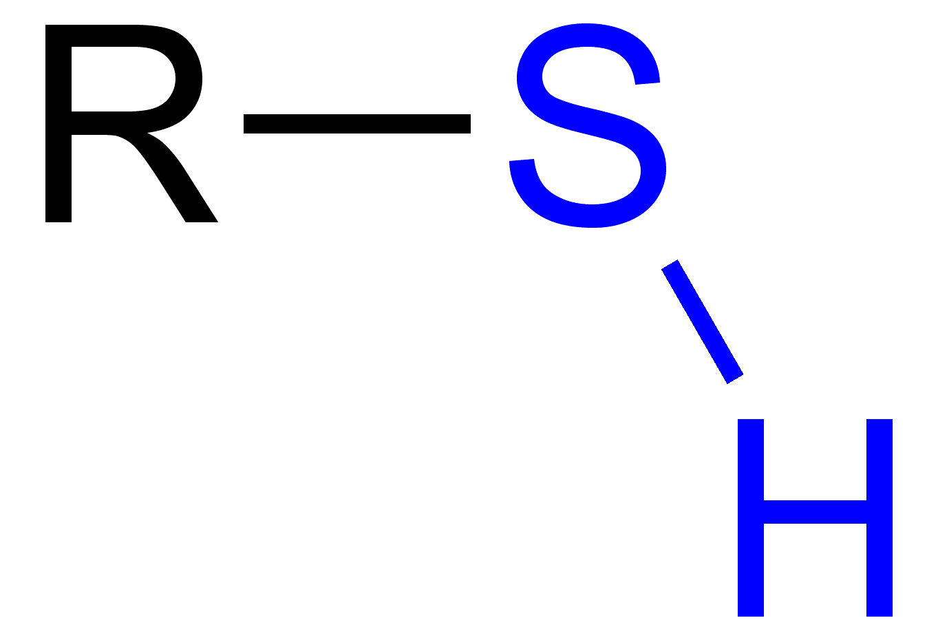 <p>-SH</p><p>Primary (1): Carbon attached to Thiol is bonded to 1 Carbon</p><p>Secondary (2): Carbon attached to Thiol is bonded to 2 Carbons</p><p>Tertiary (3): Carbon attached to Thiol is bonded to 3 Carbons</p>