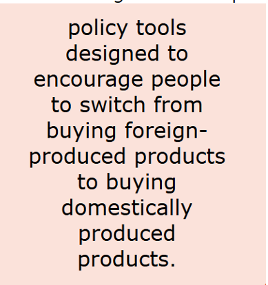 <p>A policy that redirects spending from imports to domestically produced goods and towards exports, without aiming to cut total spending.</p>