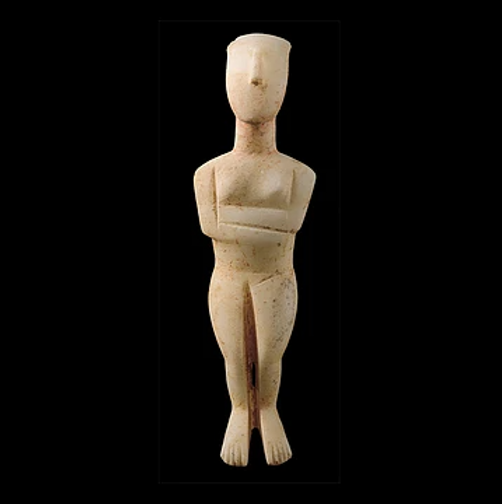 <p>Folded-arm Cycladic figurine</p>