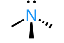 <p>sp3</p><p>3 bonds, 1 lone pair</p><p><109.5°</p><p>ex: ammonia</p>