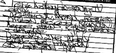<p>(adj.) difficult or impossible to read</p><p>Synonyms: unreadable, indecipherable, scribbled</p><p>Antonyms: readable, decipherable, distinct, clear</p>