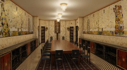 <p>-</p><p>interior del Palacio Stoclet</p><p>-</p><p>Josef Hoffman</p><p>-</p><p>Concepción constructiva y geométrica</p>