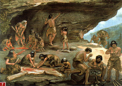 <p>The Old Stone Age (a time in history when people used stone for tools).</p>