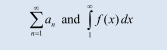 <p>if continuous and decreasing and positive then both converge or both diverge</p>
