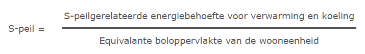 <p><strong>S-peil drukt de energie-efficiëntie van de gebouwschil uit (= schildpeil).</strong></p><ul><li><p>Vat alle energetische kwaliteiten van de schil samen in één (dimensieloos) getal.</p><ul><li><p>Zonnewinsten</p></li><li><p>Transmissieverliezen (U-waarden &amp; bouwknopen)</p></li><li><p>Ventilatieverliezen (luchtdichtheid)</p></li><li><p>Op niveau van een wooneenheid (niet het gebouw)</p></li></ul></li></ul><p><strong>S-peil houdt rekening met de vorm-efficiëntie</strong></p><p>= alternatieve eenheid voor “compactheid”</p><ul><li><p>Benadeelt kleine kleinere gebouwen niet</p></li><li><p>Vormefficiëntie vergelijkt de werkelijke verliesoppervlakte met de equivalente boloppervlakte. (de ideale vorm zoeken in een woning)</p></li><li><p>Compactheid C = V/A (m)</p></li></ul><p></p>