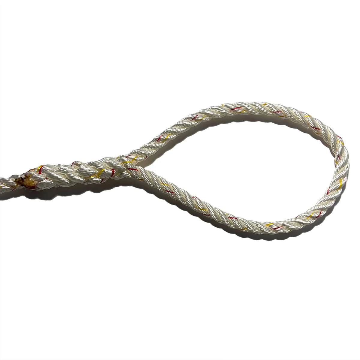 <p>A rope-splicing technique that creates a permanent loop in a laid rope, providing strong, secure attachment points.</p>