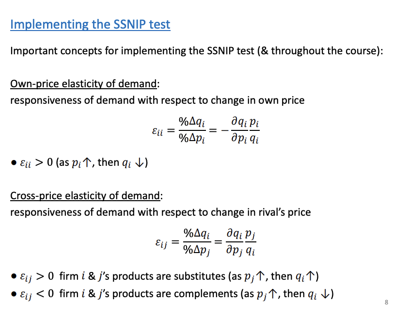 <p>Eii - the first I is the Qd and the second I is the price.</p>