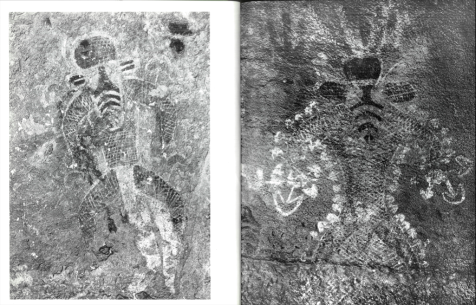 <p>Period/culture/kingdom: Prehistoric Cave Art (12,000 BCE- 1,000 BCE) </p><p>Date: ?</p><p>Medium: ?</p><p>Name: Masked Figures</p><p>Artist/patron: ?</p><p>Location: Tassili n Ajjer, Algeria</p><p></p>