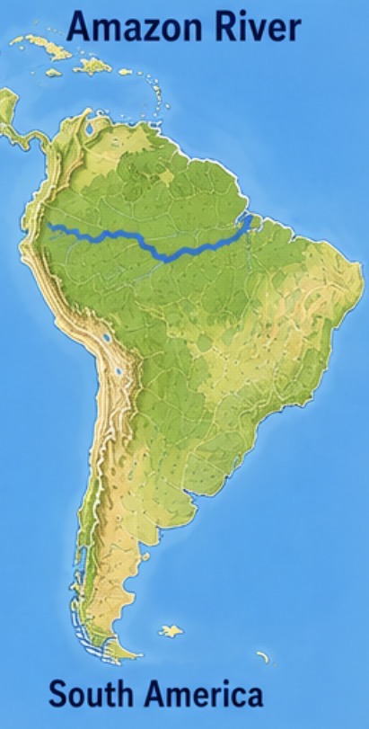 <p>Amazon River, South America</p>