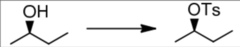 <p>Replaces -OH with -OTs</p><p>Retain stereochemistry</p><p>Conversion to a tosylate ester</p>