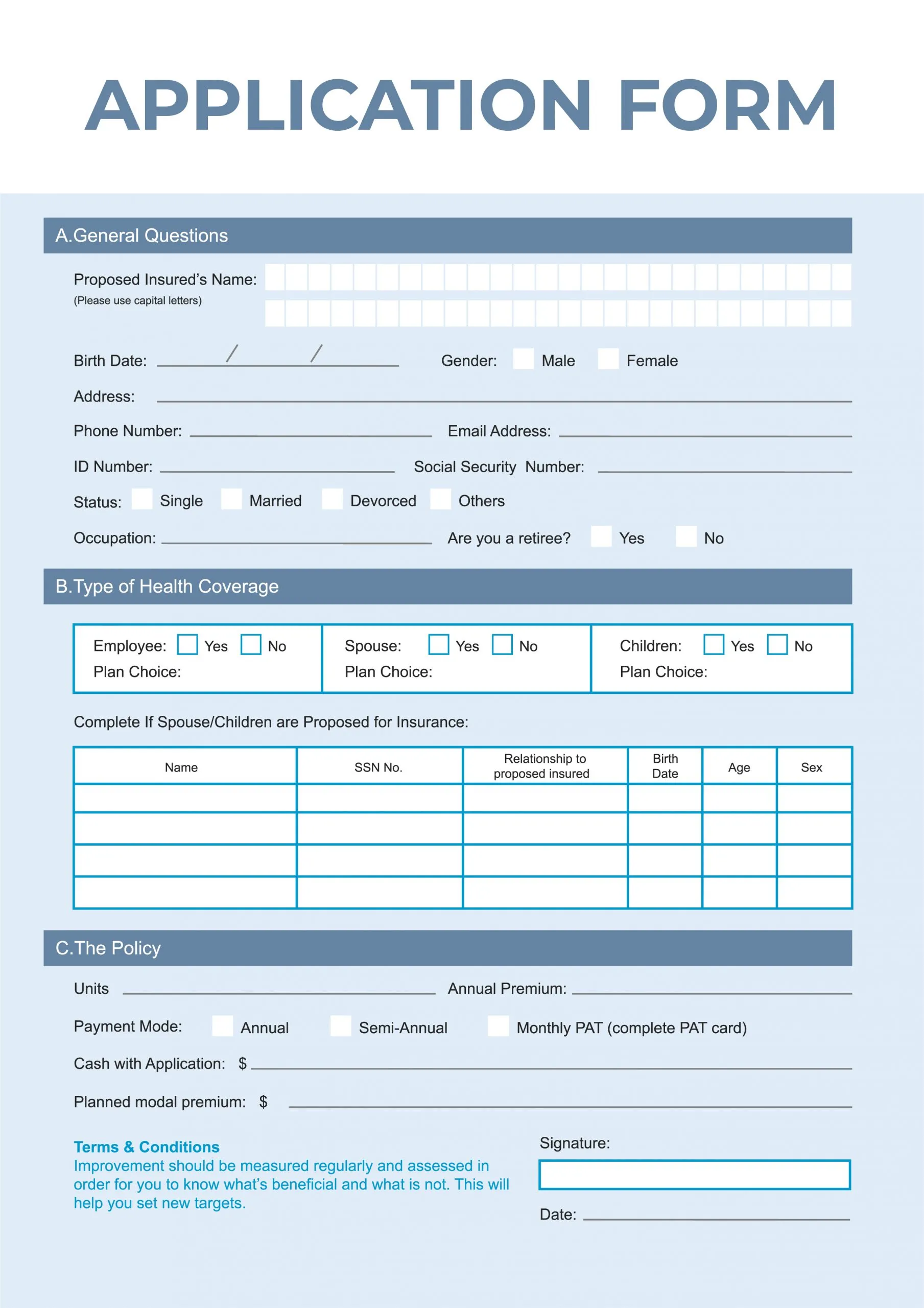 application (n)