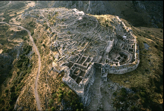 <p>Aerial View of the Citadel of Mycenae</p>