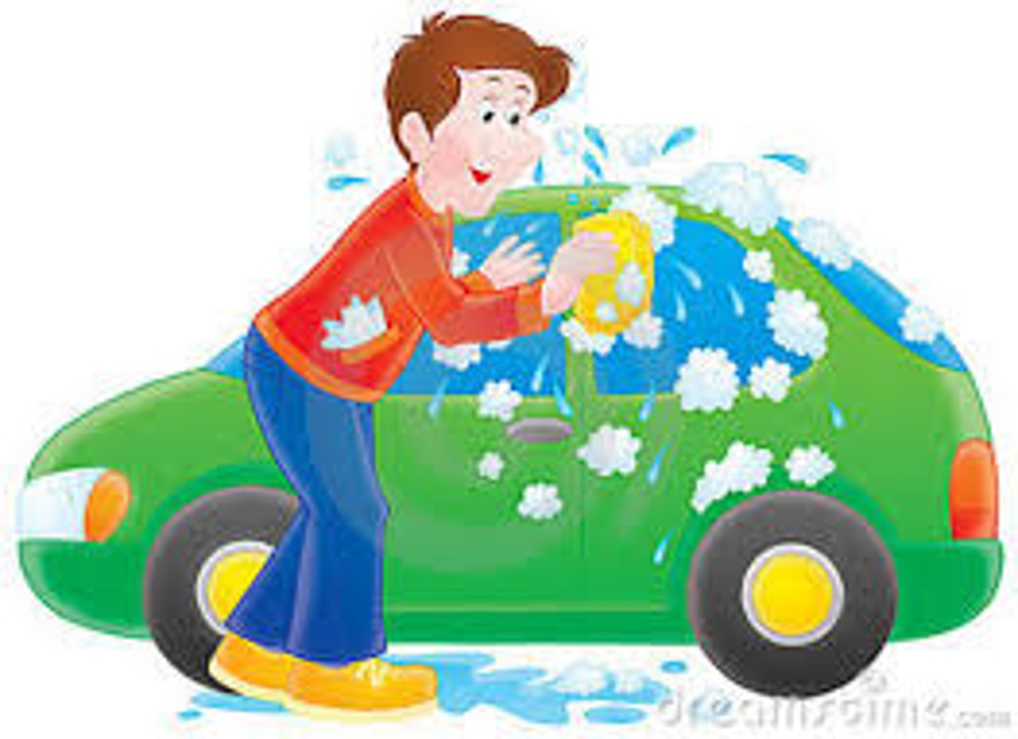 <p>to wash</p>